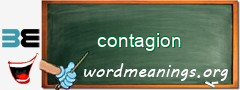 WordMeaning blackboard for contagion